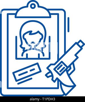 Hinweise Symbol Leitung Konzept. Hinweise flachbild Vektor Symbol, Zeichen, umriss Abbildung. Stock Vektor