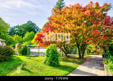 Die Universität botanischen Garde, Park - Straßburg, Frankreich Stockfoto