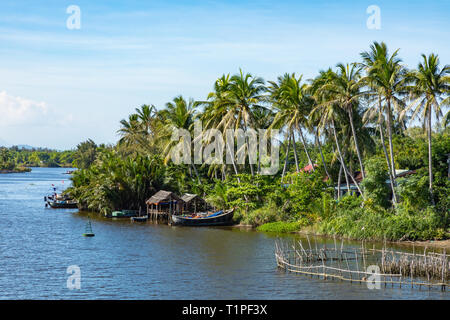 Traditionelles Dorf in der Nähe von Hoi An, Vietnam. Stockfoto