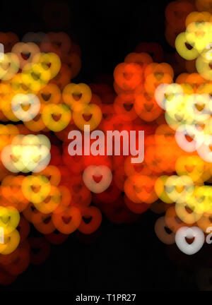 Abstrakte blured Beleuchtung Hintergrund Stockfoto