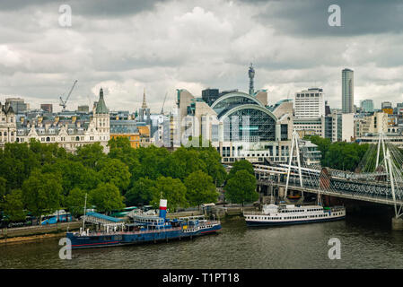 Charing Cross Bahnhof Stockfoto