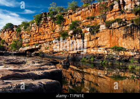 Barnett River Gorge direkt nach der Regenzeit. Stockfoto