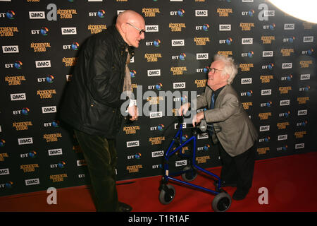 London, Großbritannien. 27. Mär 2019. Premiere des Dokumentarfilms über die britische Filmproduktion, handgemachte Filme, von George Harrison von den Beatles Erstellt am 27. März 2019, London, UK. Bild Capital/Alamy leben Nachrichten Stockfoto