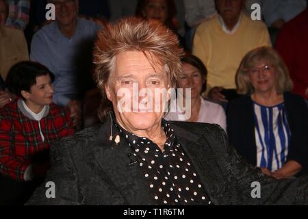 Rod Stewart zu Gast im deutschen Talkshow 'Markus Lanz', Hamburg, 27.03.2019 | Verwendung weltweit Stockfoto