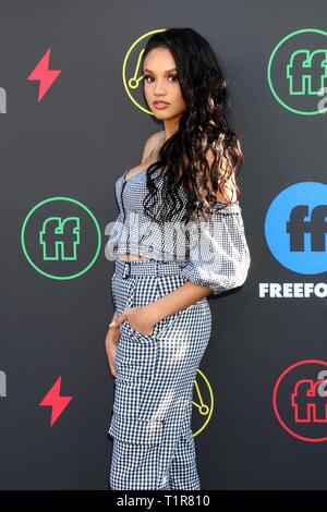 Ashley Nicole Williams bei Anreise für 2. Jährliche FREEFORM Gipfel, Goya Studios Sound Stage, Los Angeles, CA, 27. März 2019. Foto von: Priscilla Grant/Everett Collection Stockfoto