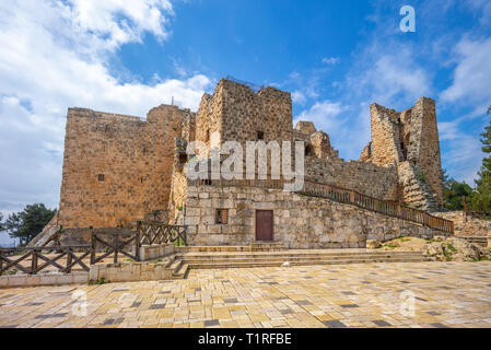 Ajloun Schloss (Qa'lat Ar - Rabad) im Norden von Jordanien Stockfoto