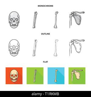 Schädel, Oberschenkel, Tod, gebrochen, Becken, Monster, Bein, Fibel, Hüfte, böse, Knie, Shin, Becken-, Horror, Schienbein, Tattoo, Bruch, Leiter, Ausrichtung, Chirurgie, Auge, Kalzium, Schmerzen, gesund, Hölle, Treibholz, Zähne, Bewegung, Medizin, Klinik, Biologie, Medizin, Knochen, Skelett, Anatomie, menschliche Organe, Set, Vector, Icon, Illustration, isoliert, Sammlung, Design, Element, Grafik, Vektor, Vektoren, Stock Vektor