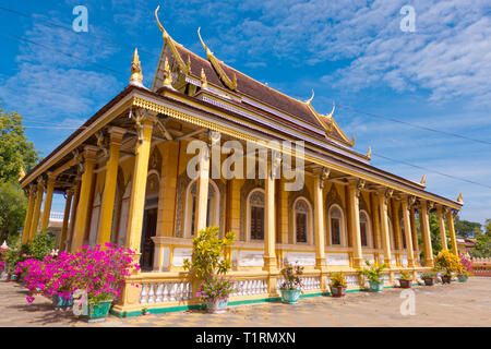 Kandal Pagode, Wat Kandal, in Battambang, Kambodscha, Asien Stockfoto