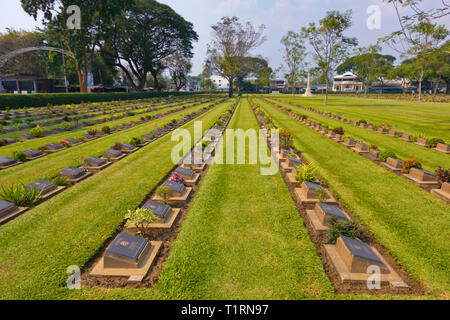 Kanchanaburi War Cemetery, Kanchanaburi, Thailand Stockfoto