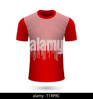 Soccer shirt design, Jersey Vorlage für Fußball-Kit. Vector Illustration Stock Vektor