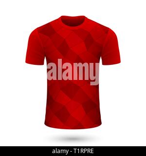 Soccer shirt design, Jersey Vorlage für Fußball-Kit. Vector Illustration Stock Vektor