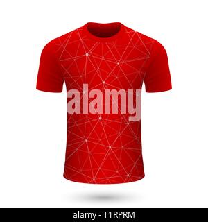 Soccer shirt design, Jersey Vorlage für Fußball-Kit. Vector Illustration Stock Vektor