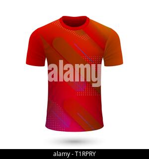 Soccer shirt design, Jersey Vorlage für Fußball-Kit. Vector Illustration Stock Vektor