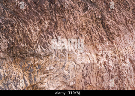 Stein Textur Hintergrund mit einzigartigen Muster. Braune und weiße Dirty Rock Textur. Rock Oberfläche Zusammenfassung Hintergrund. Naturstein Hintergrund. Grobe st Stockfoto