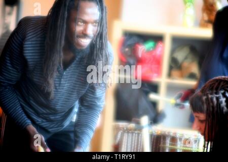 West AfricanDance & Drumming Stockfoto