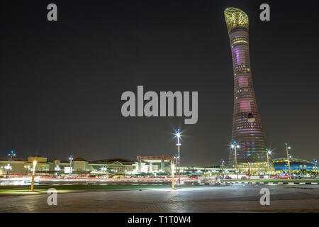 DOHA, Katar - 2. Mai 2013: Die Fackel hotel in der Nähe von Villagio Mall in Doha, Katar. Stockfoto