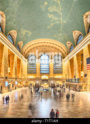 Die Halle der Grand Central Terminal in New York City - HDR-Bild. Stockfoto