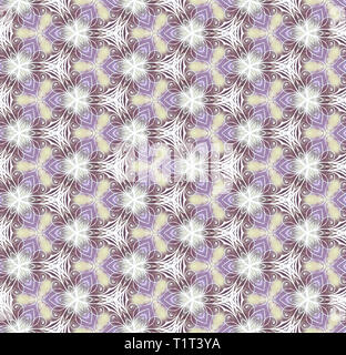 Vintage nahtlose Tapeten mit der abstrakten Gemüse zeichnen, lila-grau. Schön retro Hintergrund. Es wird angewendet, um Design, scrapbooking Stockfoto