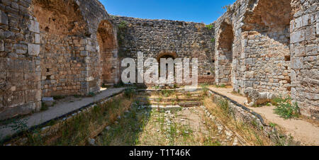 Römische Thermen der Faustina gegründet von Faustina der Jüngere, Frau des Kaisers Marcus Aurelius (161-180 AD). Milet Archäologische Stätte, Anatilia, Stockfoto