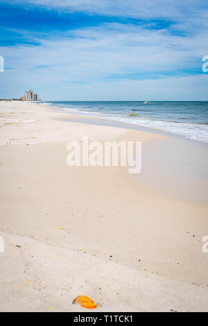 Die mit Blick auf Blick auf das Ufer in Perdido Key State Park, Florida Stockfoto