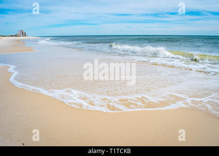 Die mit Blick auf Blick auf das Ufer in Perdido Key State Park, Florida Stockfoto