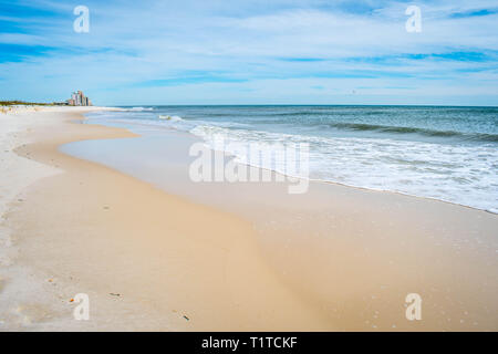 Die mit Blick auf Blick auf das Ufer in Perdido Key State Park, Florida Stockfoto