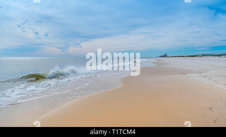 Die mit Blick auf Blick auf das Ufer in Perdido Key State Park, Florida Stockfoto