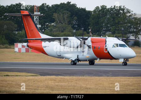 AeroRescue Dornier Do-328 VH-ppj Auf der Farnborough Air Show 2018, Großbritannien Stockfoto