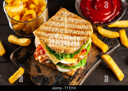 Tall Club Sandwich Stockfoto