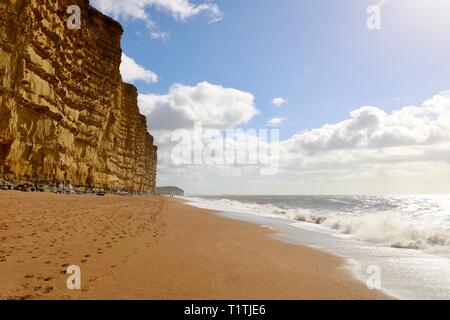 West Bay Cliffs Stockfoto