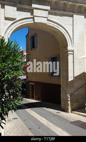 Die berühmten alten Saint-Paul Tor, Saint-Remy-de-Provence, Frankreich. Stockfoto
