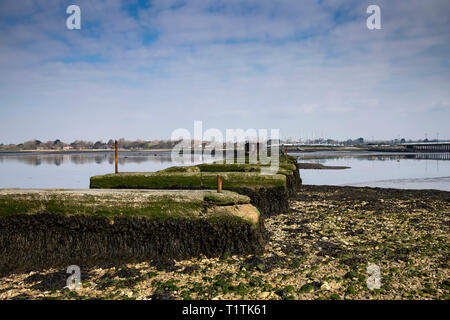 Blick auf den Hafen von langstone Hayling Island, Hampshire Stockfoto