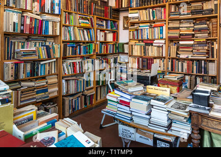 Second Hand Book Shop, Danzig, Polen Stockfoto