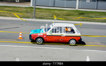 Sajmski autoslalom 2019 - Jugo Stockfoto