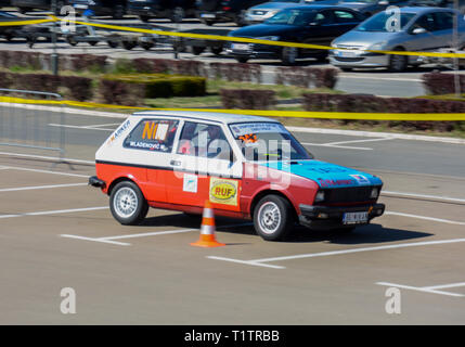 Sajmski autoslalom 2019 - Jugo Stockfoto