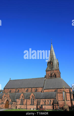 St. Barnabas Church, Bromborough, Wirral Stockfoto