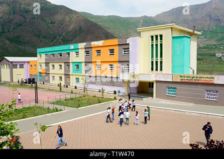 Schule, Bulqiza, Albanien Stockfoto