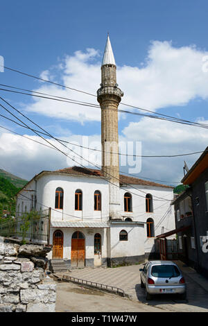 Alte Moschee, Stadtzentrum, Peshkopi, Albanien Stockfoto