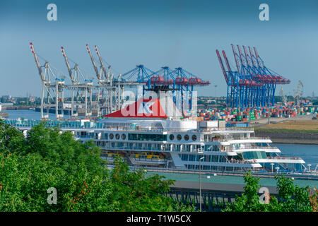 Aussichtsplattform Altonaer Balkon, Altona, Hamburg, Deutschland Stockfoto