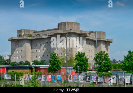 Flakturm IV, Heiligengeistfeld, St. Pauli, Hamburg, Deutschland Stockfoto