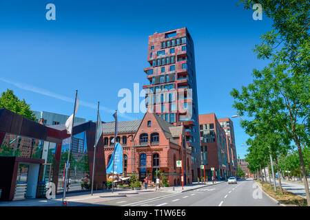 Zimt Tower, Osakaallee, Ueberseequartier, Hafencity, Hamburg, Deutschland Stockfoto