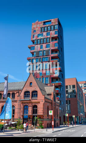 Zimt Tower, Osakaallee, Ueberseequartier, Hafencity, Hamburg, Deutschland Stockfoto