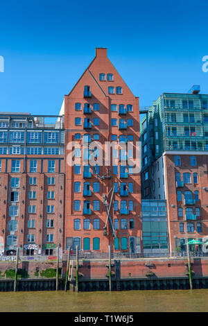 Wohnhaus, Alter Speicher, am Fischmarkt, Grosse Elbstrasse 27, Altona, Hamburg, Deutschland Stockfoto