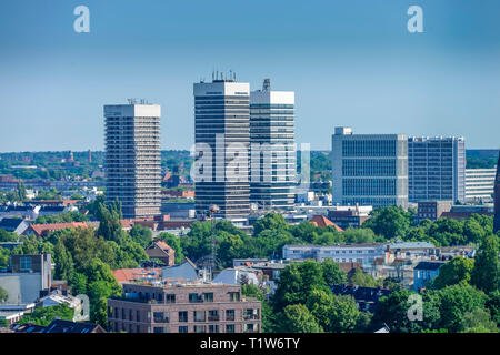 Mundsburg-Tuerme, Hamburg, Deutschland Stockfoto