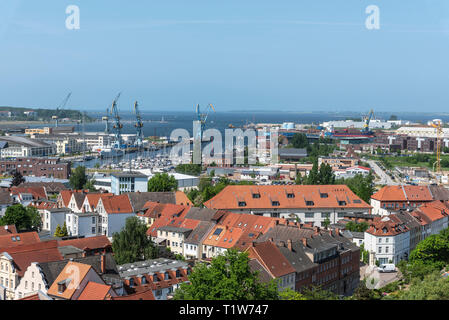 Hafen, Kirche St. Georg, St. Georgen Kirche, Wismar, Mecklenburg-Vorpommern, Deutschland Stockfoto