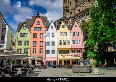 Altbauten, Fischmarkt, Martinsviertel, Köln, Nordrhein-Westfalen, Deutschland Stockfoto