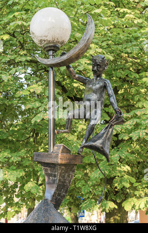 BREST, BELARUS - Juli 28, 2018: Straße Skulpturen. Belarus. Brest. Stockfoto