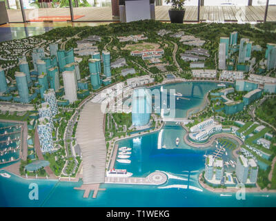 Puteri Harbour Masterplan, Iskandar Puteri, Johor, Malaysia Stockfoto