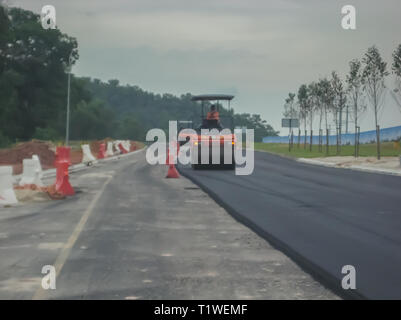 Straße Entwicklung in Iskandar Puteri, Johor, Malaysia Stockfoto