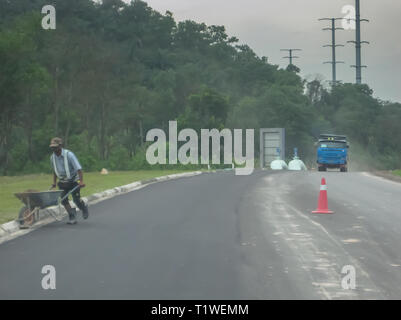 Straße Entwicklung in Iskandar Puteri, Johor, Malaysia Stockfoto